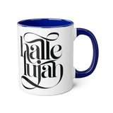 Faith Culture - Hallelujah - Christian Accent Coffee Mug, 11oz Blue 11oz