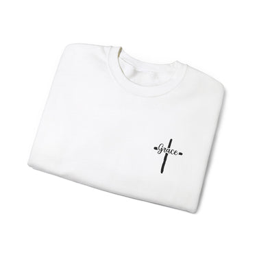 Faith Culture - Grace Cross - Christian Unisex Crewneck Sweatshirt