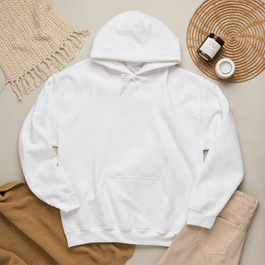 True North Strong in Faith Back Print Christian Hoodie | Psalm 121:1-2 Scripture Apparel
