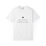 Faith Culture - True North Patriot Love Unisex T-Shirt – White | Minimalist Canadian Anthem Tee