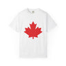 Faith Culture - Classic Red Maple Leaf Unisex T-Shirt – White | Canada Day Essential Tee White