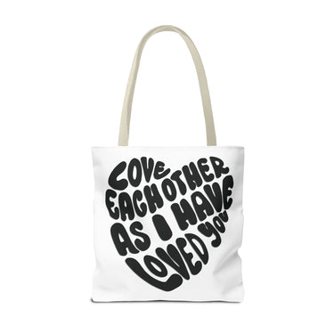 Faith Culture - Serve One Another in Love Christian Tote Bag - Galatians 5:13 Bible Verse