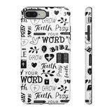 Prayer and Faith Christian Tough Phone Cases iPhone 8 Plus Glossy
