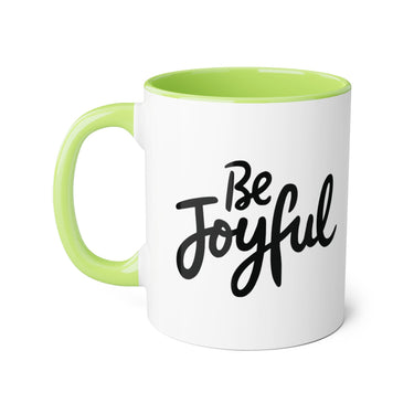 Faith Culture - Be Joyful - Christian Accent Coffee Mug, 11oz