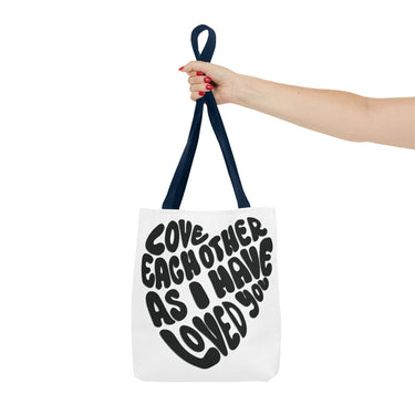 Faith Culture - Serve One Another in Love Christian Tote Bag - Galatians 5:13 Bible Verse