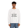 Faith Culture – The Land We Call Our Home Crewneck Sweatshirt – White | Minimalist Canadian Roots Pullover White
