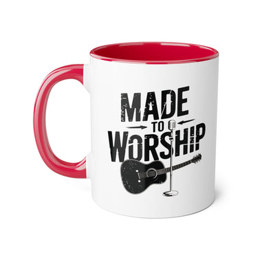 Faith Culture - Made to Worship - Christian Accent Coffee Mug, 11oz