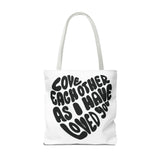 Faith Culture - Serve One Another in Love Christian Tote Bag - Galatians 5:13 Bible Verse