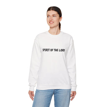 Faith Culture – Spirit of the Lord Unisex Crewneck Sweatshirt – White | Christian Comfort Sweatshirt Inspired by 2 Corinthians 3:17 White