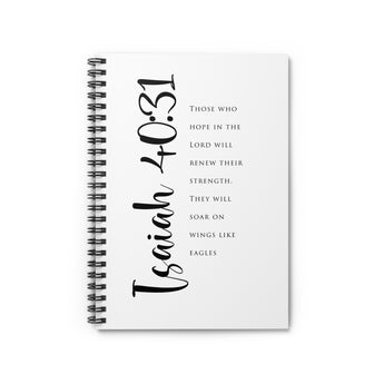 Faith Culture Isaiah 40:31 Spiral Journal | Renew Their Strength Christian Scripture Journal