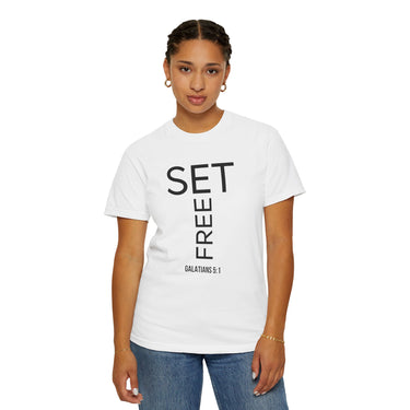 Set Free T-Shirt | Galatians 5:1 Christian Apparel
