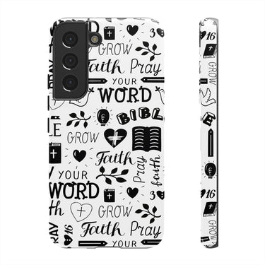 Prayer and Faith Christian Tough Phone Cases Samsung Galaxy S22 Glossy