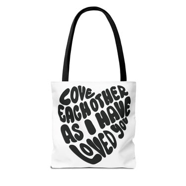 Faith Culture - Love One Another Christian Tote Bag - Bible Verse John 13:34