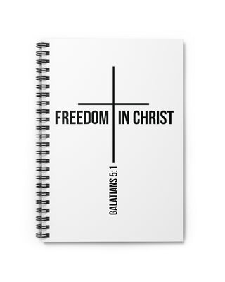 Freedom in Christ Christian Journal | Galatians 5:1 Scripture Notebook One Size