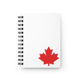 Faith Culture – Red Maple Leaf Spiral Journal | Minimalist Canadian Notebook for Daily Writing