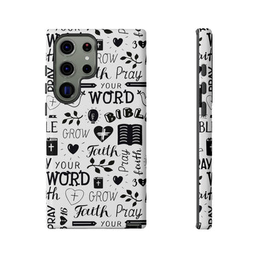 Prayer and Faith Christian Tough Phone Cases Samsung Galaxy S23 Ultra Glossy