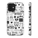 Prayer and Faith Christian Tough Phone Cases iPhone 12 Glossy
