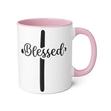 Faith Culture - Blessed at the Cross - Christian Accent Coffee Mug, 11oz
