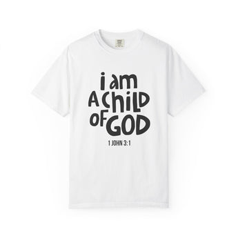 Faith Culture I Am a Child of God T Shirt | 1 John 3:1 Christian Father’s Day Gift