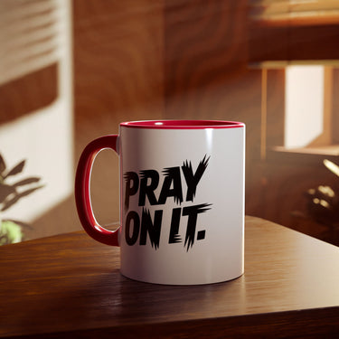 Faith Culture - Pray On It - Christian Accent Coffee Mug, 11oz