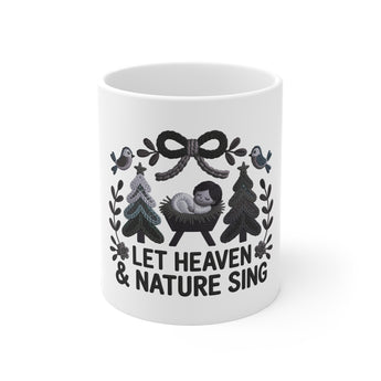 Faith Culture - Jesus Fills My Cup Christmas Mug – Psalm 23:5 Christian Coffee Cup