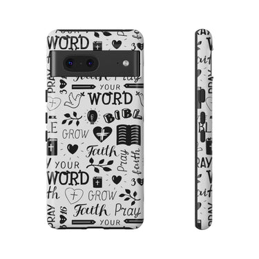 Prayer and Faith Christian Tough Phone Cases Google Pixel 7 Glossy