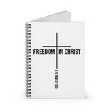 Freedom in Christ Christian Journal | Galatians 5:1 Scripture Notebook
