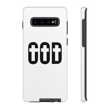 Faith Culture – GOD with Crosses Christian Tough Phone Case Samsung Galaxy S10 Plus Glossy