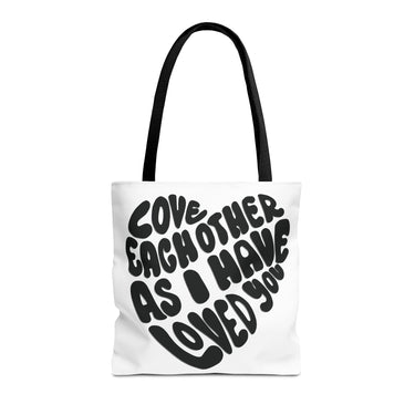 Faith Culture - Love One Another Christian Tote Bag - Bible Verse John 13:34