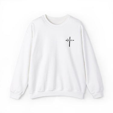 Faith Culture - Grace Cross - Christian Unisex Crewneck Sweatshirt