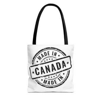 Faith Culture – Made in Canada Tote Bag | Durable & Patriotic Everyday Essential 13" × 13'' Black