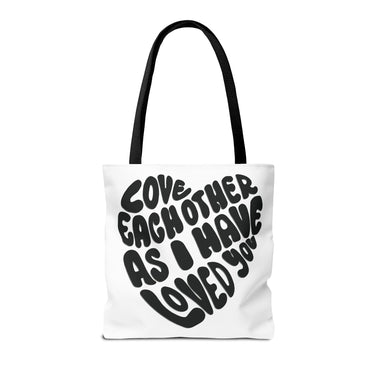 Faith Culture - Serve One Another in Love Christian Tote Bag - Galatians 5:13 Bible Verse