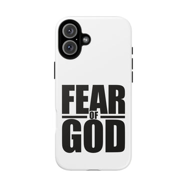Faith Culture – Fear of God Christian Tough Phone Case iPhone 16 Plus Matte