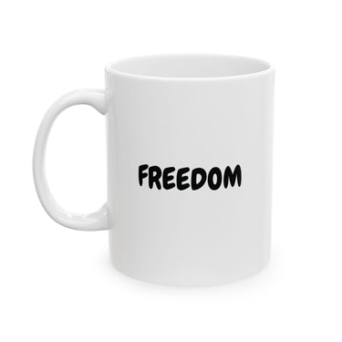 Faith Culture – FREEDOM Christian Mug – Inspirational Faith-Based Coffee Cup, 11oz & 15oz