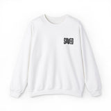 Faith Culture - SAVED - Christian Unisex Crewneck Sweatshirt White