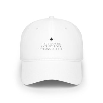 Faith Culture – True North. Patriot Love. Low Profile Baseball Cap – White | Anthem-Inspired Minimalist Hat White One size
