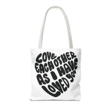 Faith Culture - Serve One Another in Love Christian Tote Bag - Galatians 5:13 Bible Verse