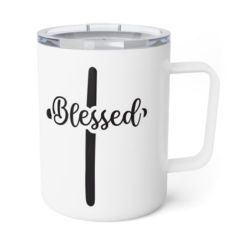 Faith Culture – Blessed Cross – Christian Coffee and Tea Mug, 10oz 10oz White