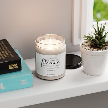 Faith Culture Perfect Peace Isaiah 26:3 Christian Scented Soy Candle 9oz