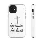 Because He Lives Tough Case iPhone 12 Mini Glossy