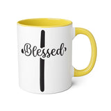 Faith Culture - Blessed at the Cross - Christian Accent Coffee Mug, 11oz