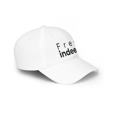 Free Indeed Minimal Christian Baseball Cap | John 8:36 Inspired Faith Hat