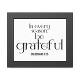 Be Grateful Christian Framed Wall Art | Colossians 3:15 - Faith Culture