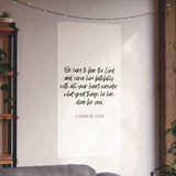 Faith Culture - 1 Samuel 12:24 Poster - Christian Wall Art - Serve Him Faithfully Decor