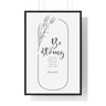Faith Culture - Be Strong and Courageous - Psalm 31:24 - Christian Wall Art 24″ x 36″ Black