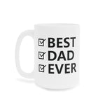 Faith Culture - Best Dad Ever - Christian Ceramic Coffee Mug (11oz5oz0oz)