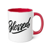 Faith Culture - Blessed - Christian Thanksgiving Mug, 11oz