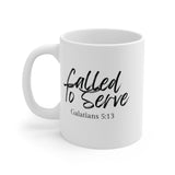 Faith Culture - Called to Serve - Galatians 5:13 Christian Coffee Mug