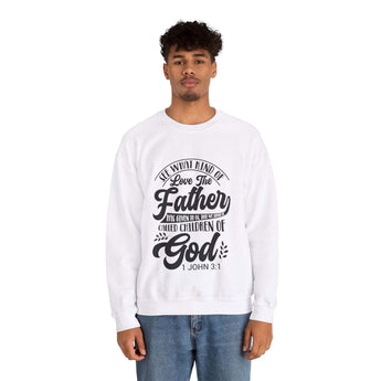 Faith Culture - Children of God - Christian Unisex Heavy Blendâ„¢ Crewneck Sweatshirt White