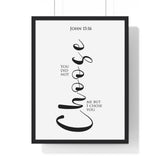 Faith Culture - Chosen Vessel - John 15:16 - Christian Wall Art 18″ x 24″ Black